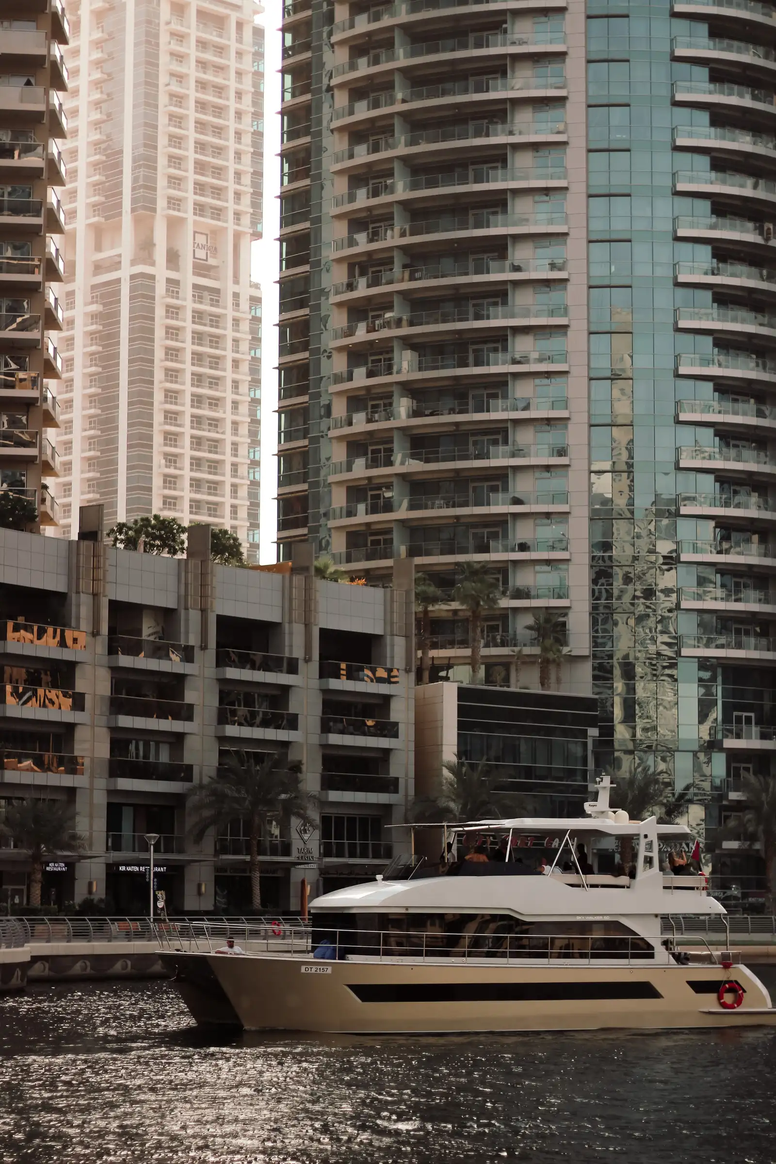 Vue du paysage immobilier de Dubaï