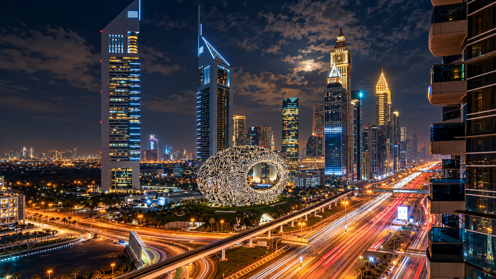 Vue de Downtown Dubaï et du Burj Khalifa