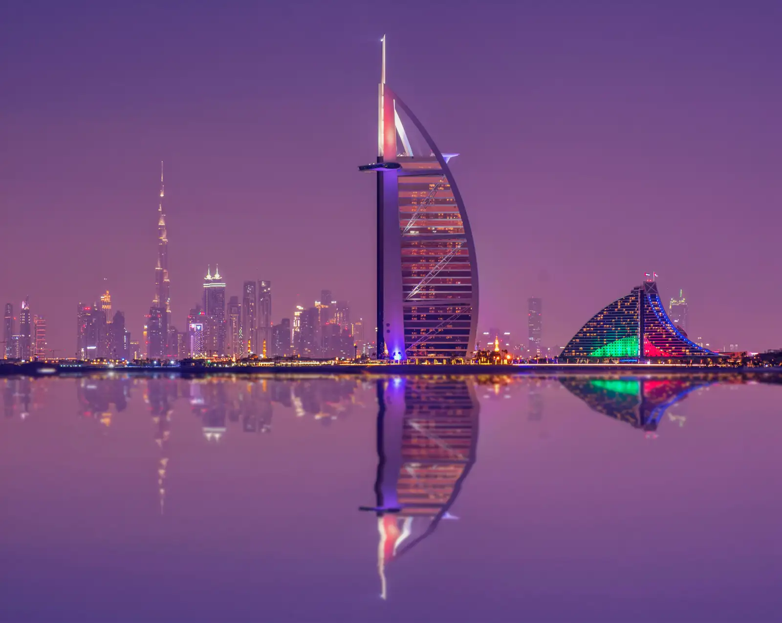 Vue panoramique des immeubles de Dubaï